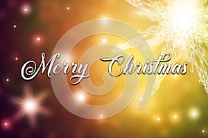 Merry Cristmas - card. Abstract background.